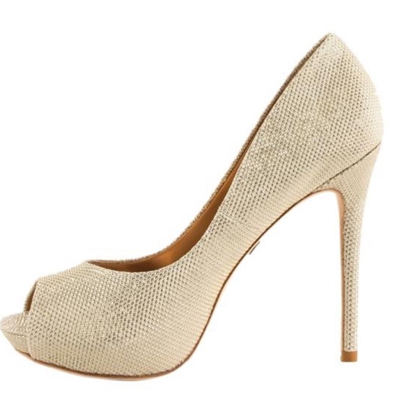 Badgley Mischka Drama II black platform shoes - Picture 3 of 6